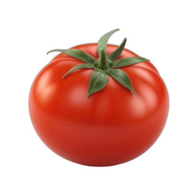 PSD de tomate sur fond blanc