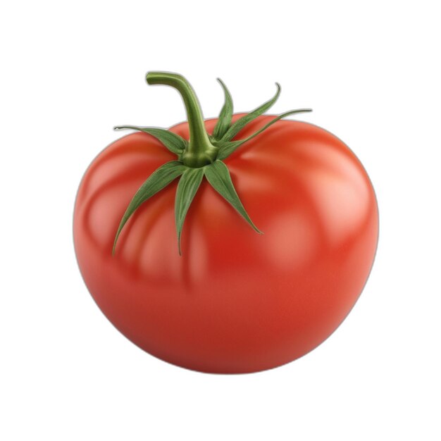 PSD psd de tomate sur fond blanc