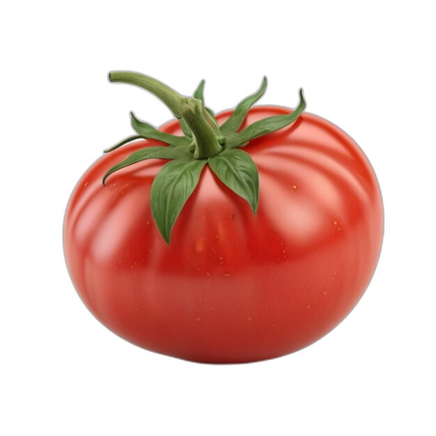 PSD psd de tomate sur fond blanc