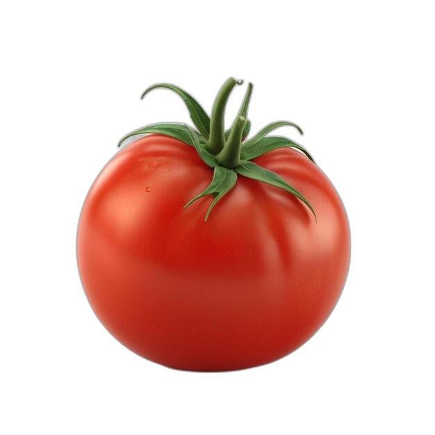 PSD psd de tomate sur fond blanc