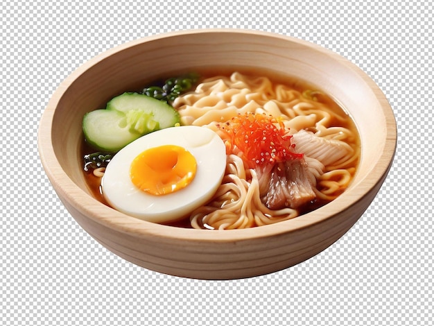 Psd tonkotsu ramen png en un fondo transparente