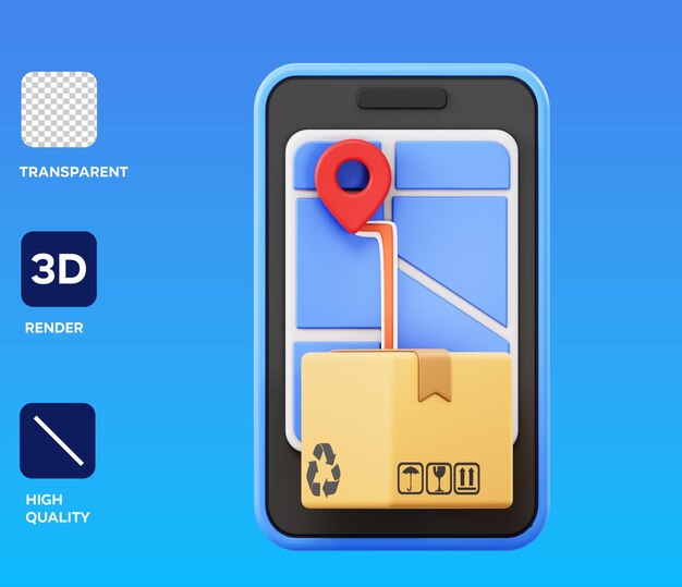 PSD-Tracking 3D-Illustration