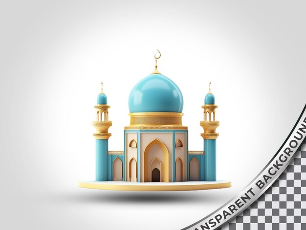 Psd transparente png-moschee