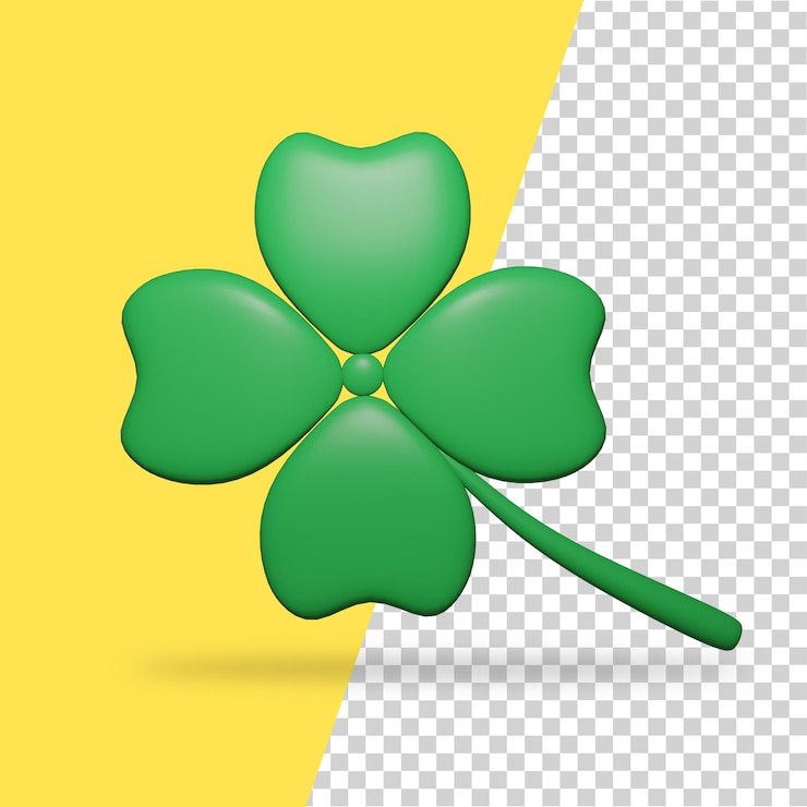 PSD psd trebol de la suerte en 3d