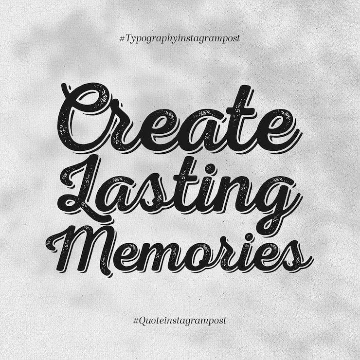 PSD psd typografie qoutes auf weißem hintergrund instagram-post-vorlage
