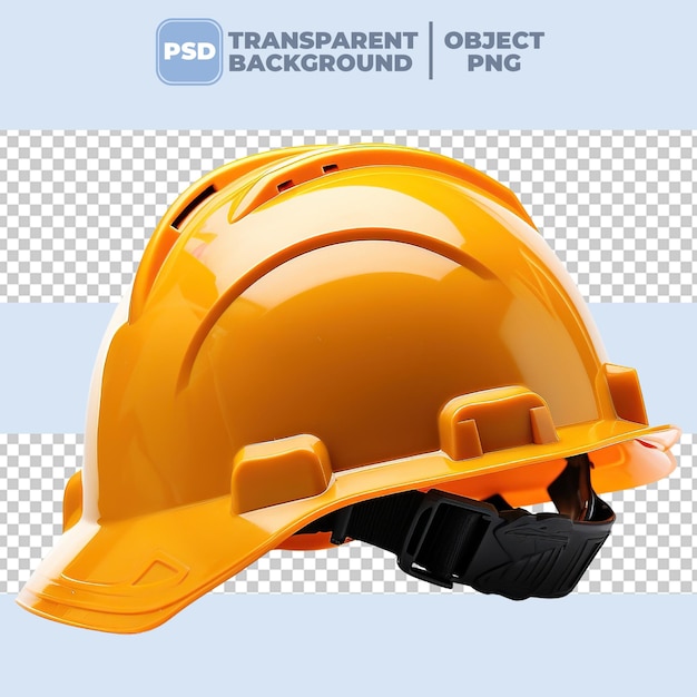 Psd um capacete de segurança de fundo transparente png