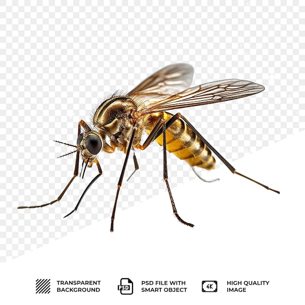 PSD psd um mosquito isolado em fundo transparente