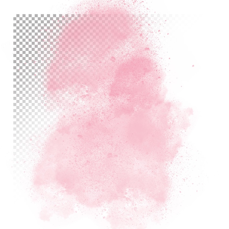 PSD psd uma mancha de tinta rosa com fundo transparente
