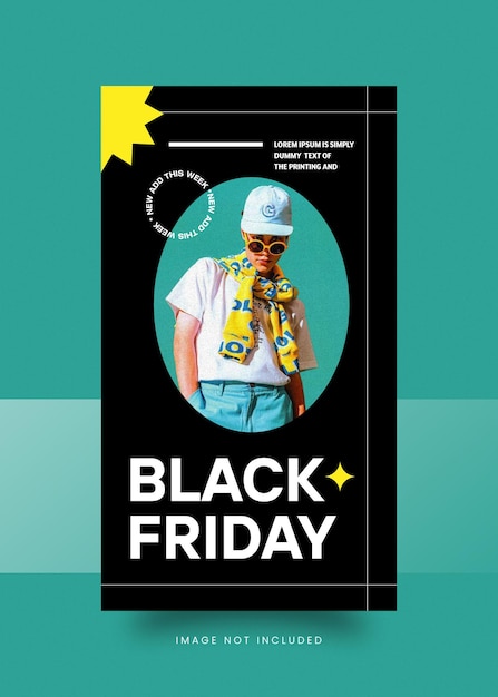 PSD urban fashion streetwear banner modelo de história do Instagram