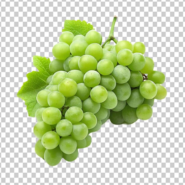 PSD psd de una uva de vino verde sobre un fondo transparente