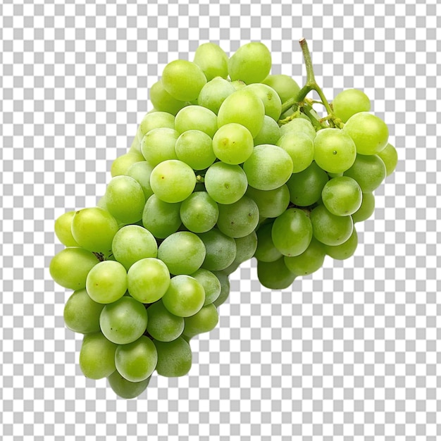 PSD psd de una uva de vino verde sobre un fondo transparente