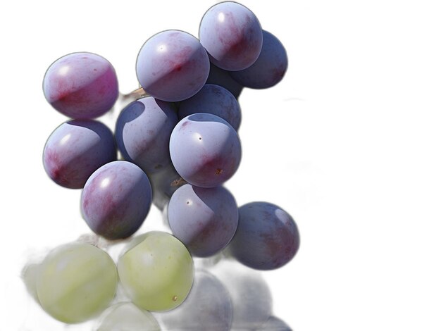 PSD psd de uvas sobre un fondo blanco