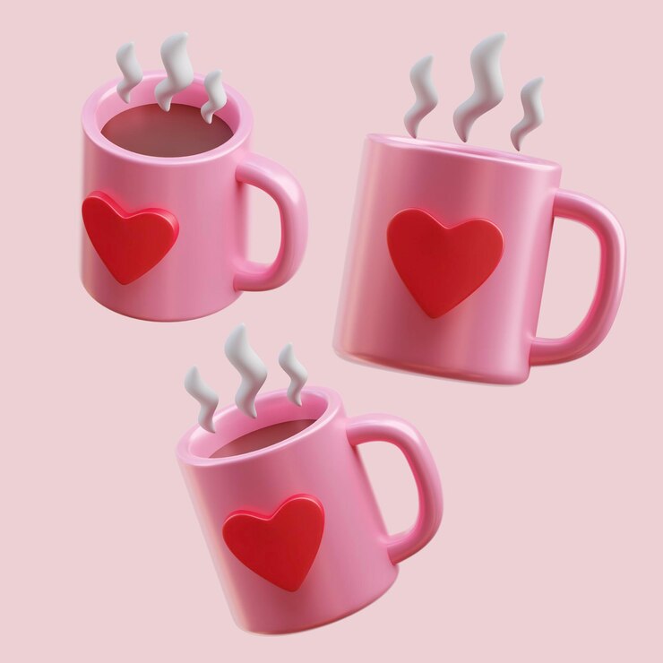 PSD psd valentines day 3d rendre elementi