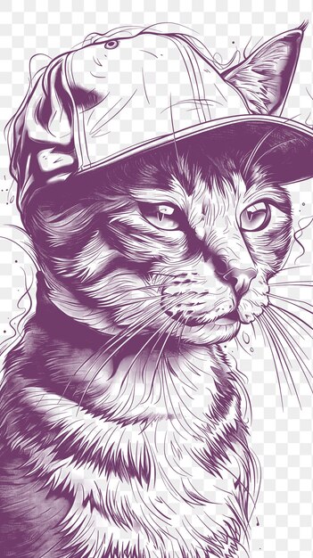 PSD psd vector charming custom ilustración cnc en blanco y negro retratos de mascotas y tatuaje de arte de contorno