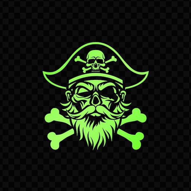 Psd Vector Logo Pirate Historique Avec Un Crâne Et Des Os Croisés Pour Le Décor Creativity Design Tattoo Ink