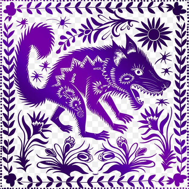 Psd vector tasmanian devil frame art com flores silvestres australianas e uni scribble art tattoo cnc