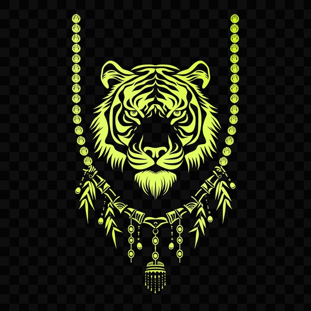 PSD psd vector tigers art du cadre oculaire avec des tigres et du bambou pour les décorations o scribble art tattoo cnc