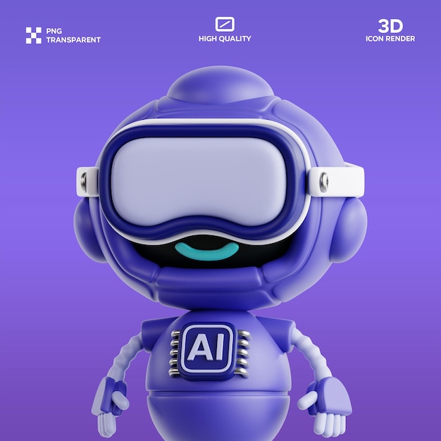 PSD-Virtuelle Realität 3D-Illustration