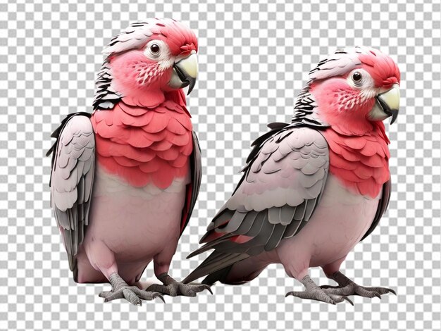 Psd von einem 3d-liebebirds