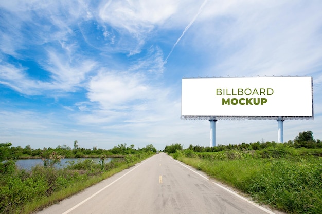 Psd-vorlage für den billboard-mockup-generator