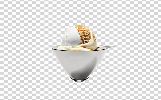 PSD psd waffle cone gelado para uma sweet escape