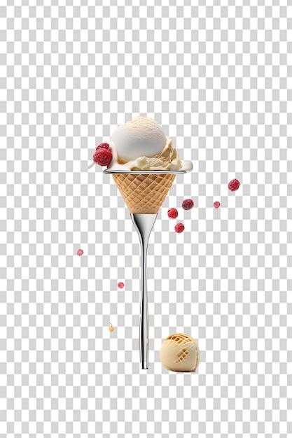 PSD psd waffle cone ice cream el sonido del verano