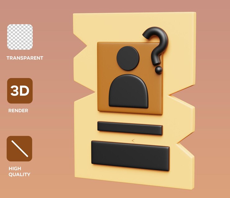 PSD psd wanted 3d icon render