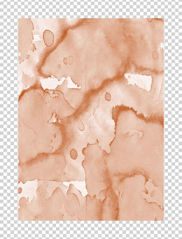 PSD psd-wasserkleurtextur auf durchsichtigem hintergrund