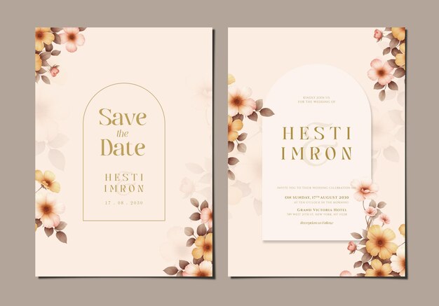 PSD psd wedding invitation template