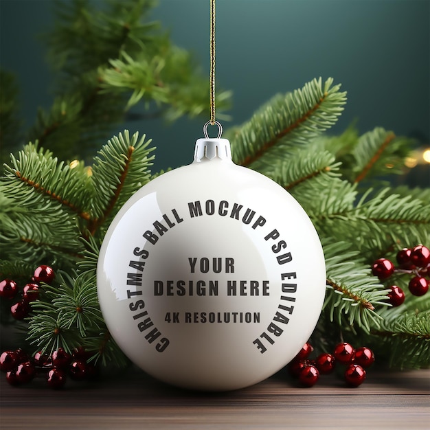 PSD psd weihnachtsball-mockup