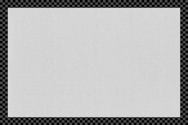 PSD-Weißpapiertextur auf durchsichtigem Hintergrund