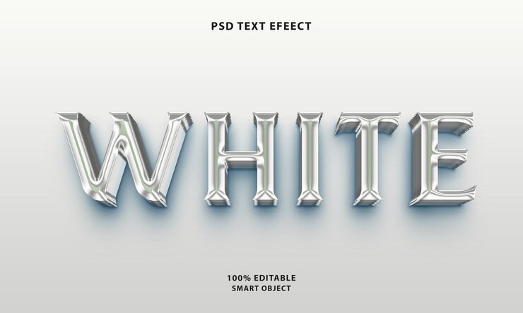PSD psd-weißtext-stil-effekt