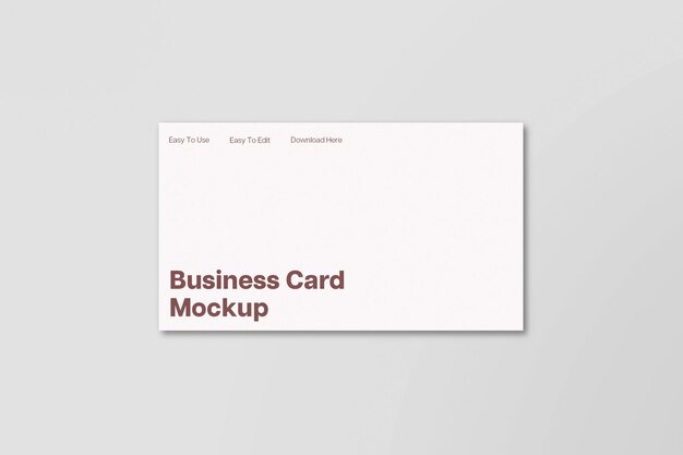 PSD White Business Card Mockup Presentation