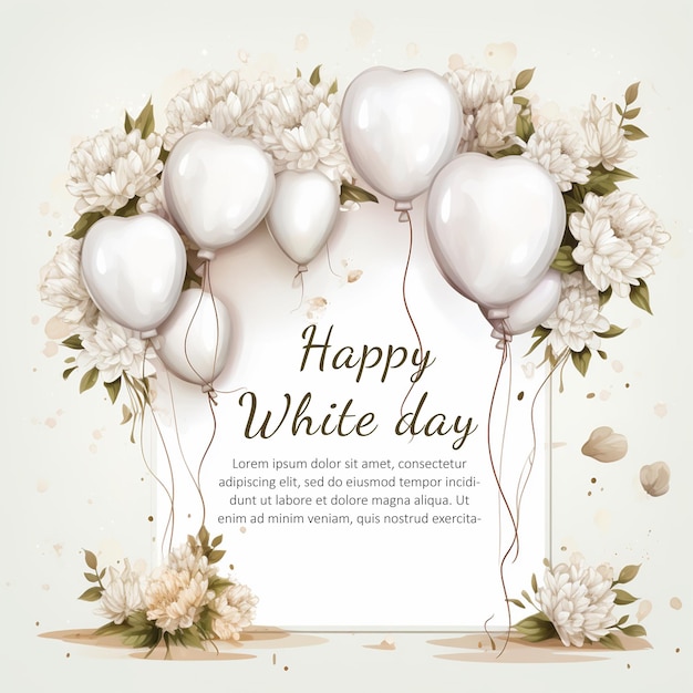 PSD White Day poster banner flyer Valentino