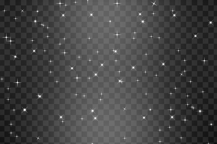 PSD psd white shiny stars