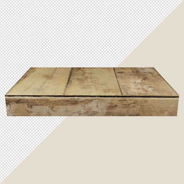 psd wooden podium product display transparent background