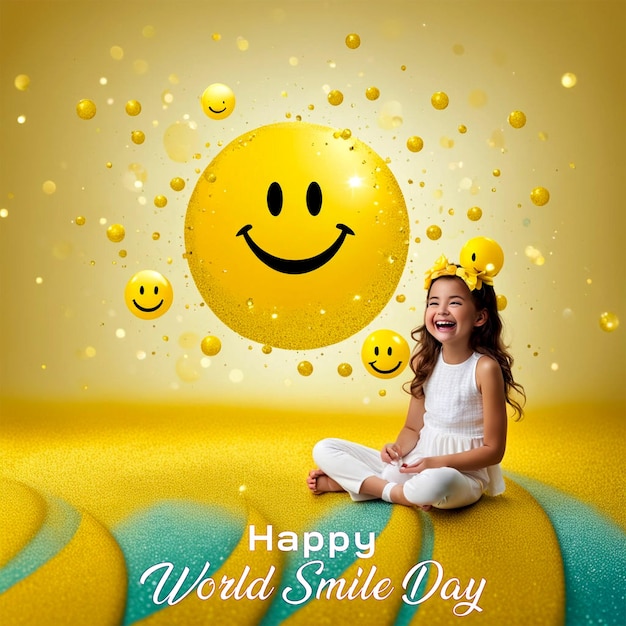 PSD psd world laughter day celebration template design generated by ai