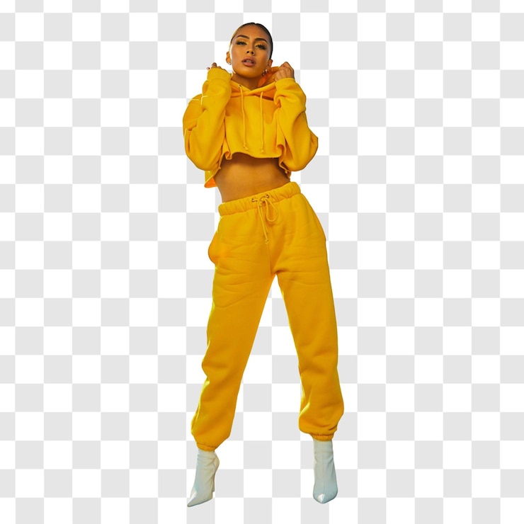 PSD psd young beautiful and cool woman full body