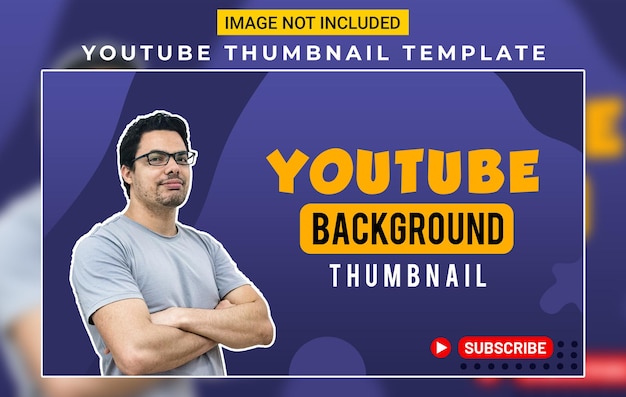 PSD Youtube video thumbnail design template Fully editable
