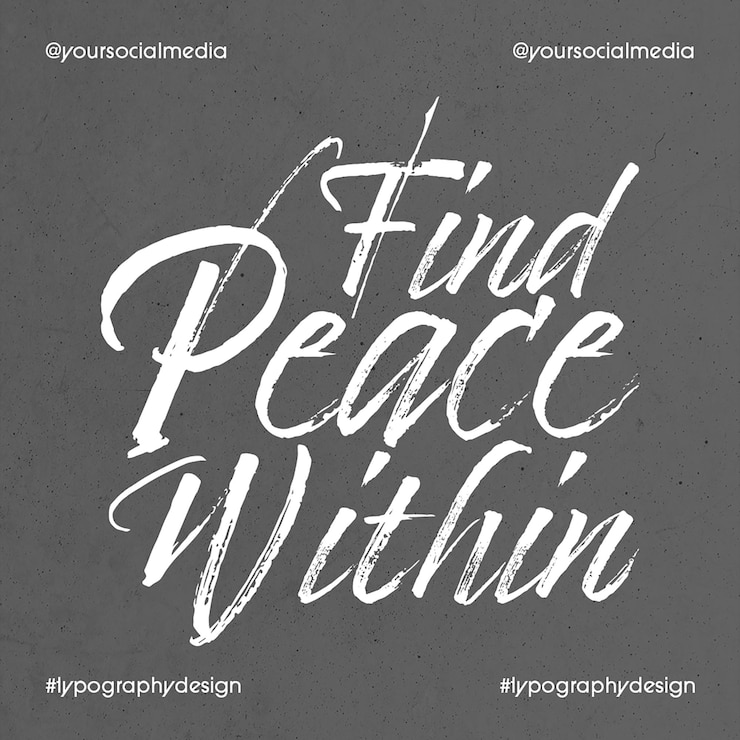 PSD psd-zitate mit typografie-design für soziale medien und instagram-post-vorlage
