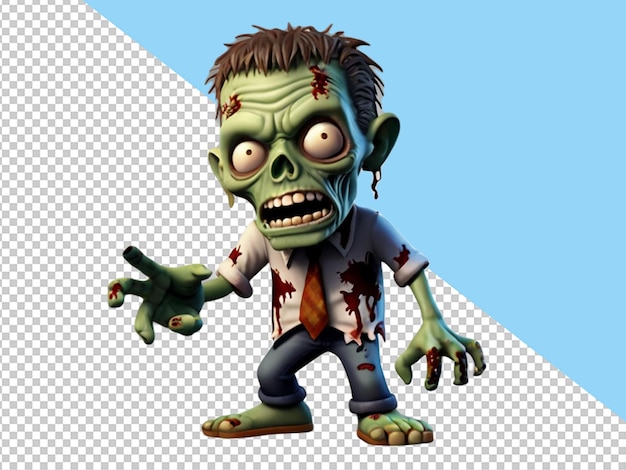 PSD psd d'un zombie sur un fond transparent