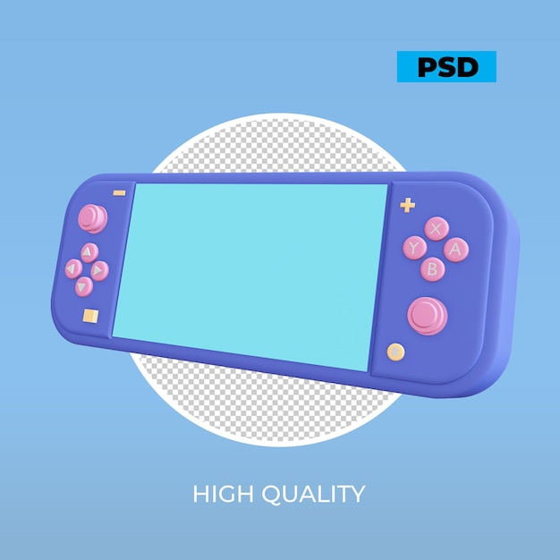 PSD psp de renderizado 3d