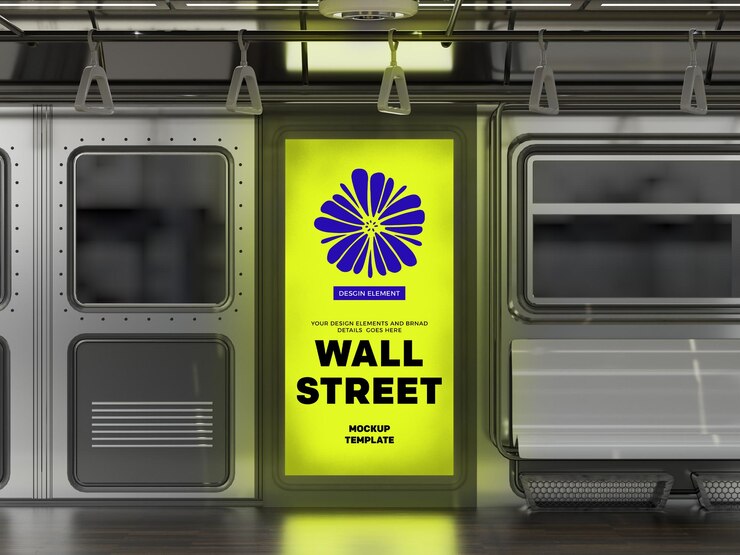 Pubblicità della metropolitana per Wall Street