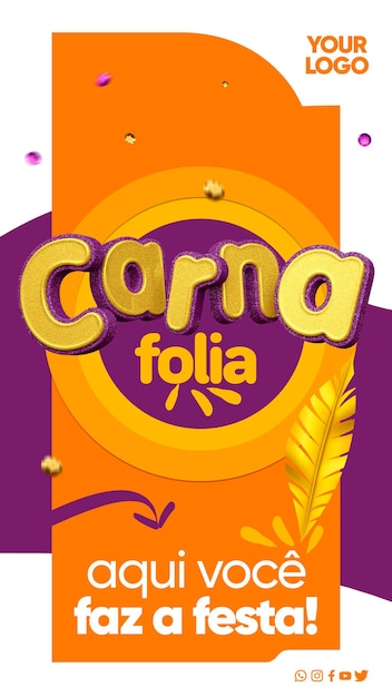 Publica stories instagram carna folia aquí tienes la fiesta