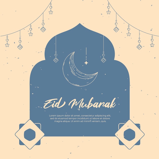 Publicação no Instagram de Eid Mubarak
