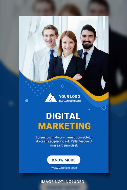 PSD publicación de banner de marketing digital instagram