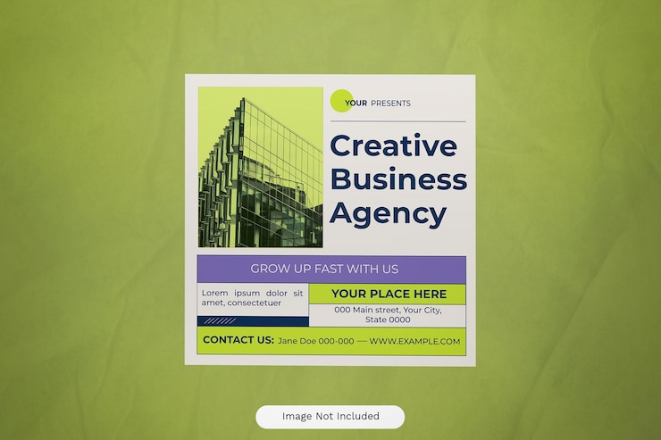 Publicación de Instagram de Green Modern Creative Business Agency