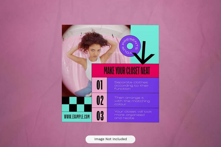 PSD publicación de instagram de marca de moda de compromiso de cultura pop rosa 04