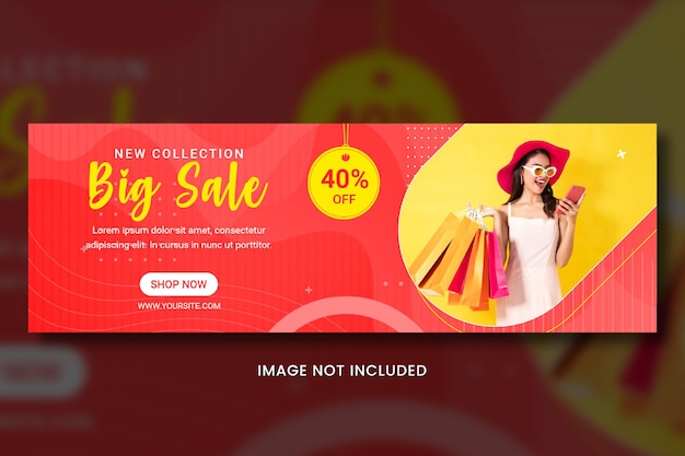 Publicación de Instagram y redes sociales de gran venta de moda PSD gratis