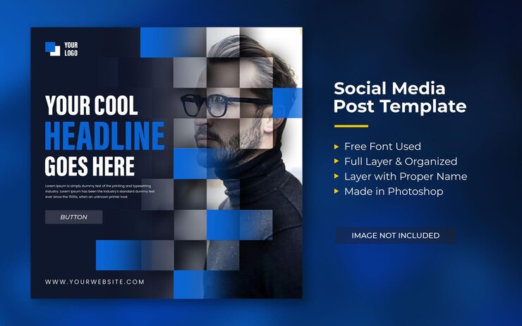 PSD publicación de instagram de redes sociales de moda moderna